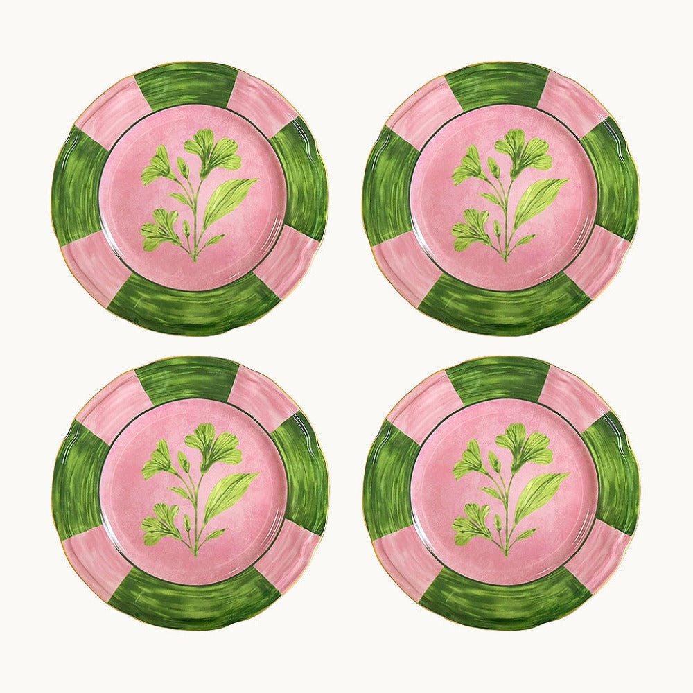 S/4 Josephine Pink Dinner Plate