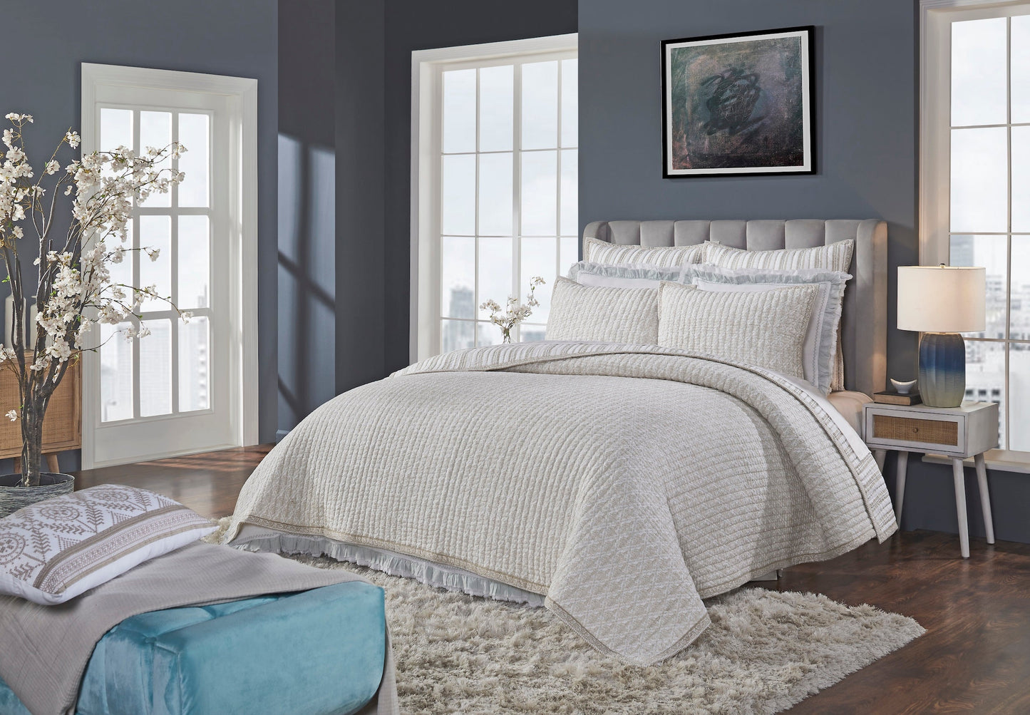 Serenity Printed Reversible Quilt