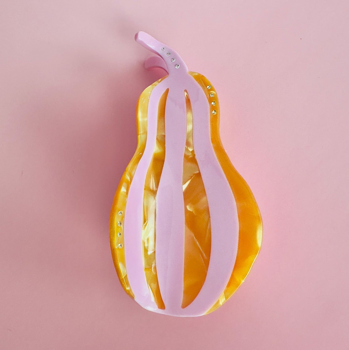 Pink Squash Hair Claw