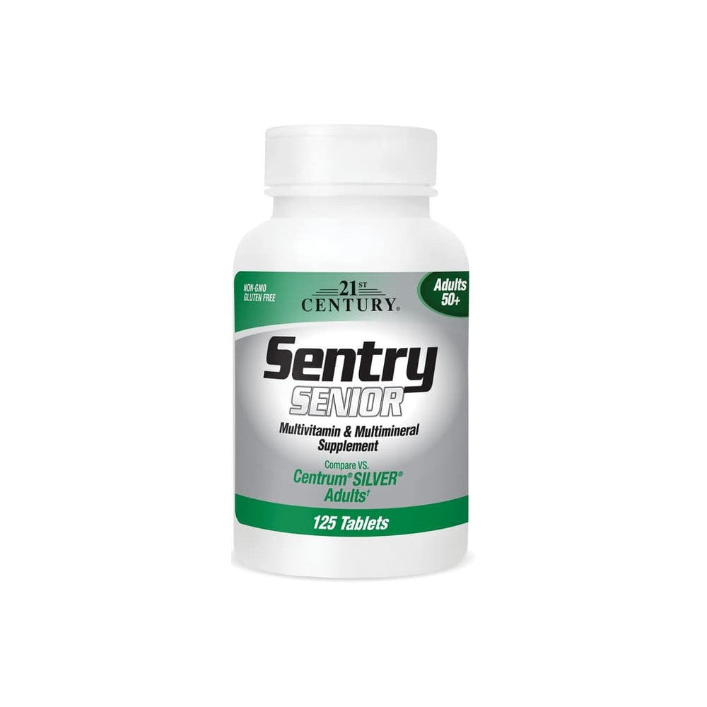 21st Century Sentry Senior, Multivitamin & Multimineral Supplement, Adults 50+, 125 Tablets