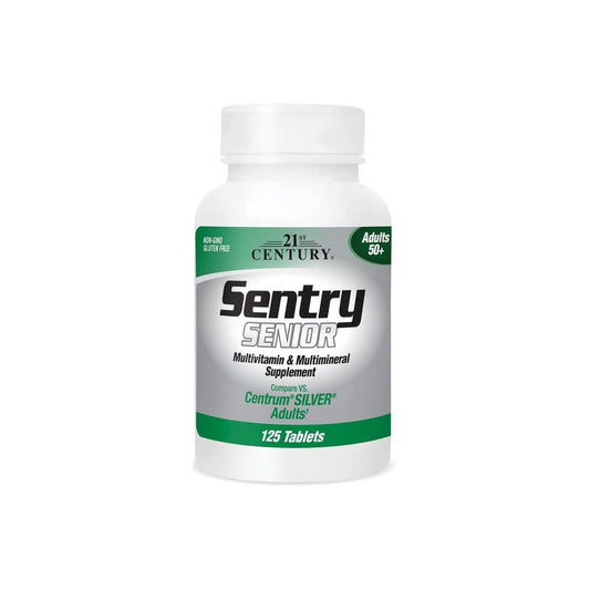 21st Century Sentry Senior, Multivitamin & Multimineral Supplement, Adults 50+, 125 Tablets