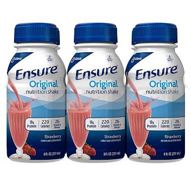 Ensure Original Nutrition Shake, Strawberry 8 Fl. Oz., 24 Ct. A1