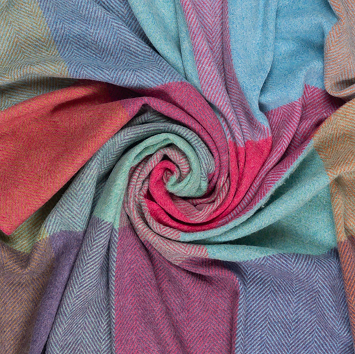 Southampton Home Merino Wool Throw – Block Kaleidoscope | UK Made - Osadia Concept Store