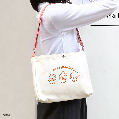 BTS  x BT21 Minini Canvas Bag And Pouch