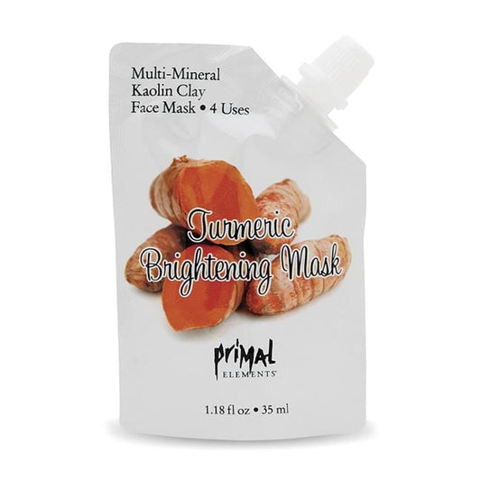 Primal Elements Kaolin Clay Turmeric Brightening Mask 1.18 Oz