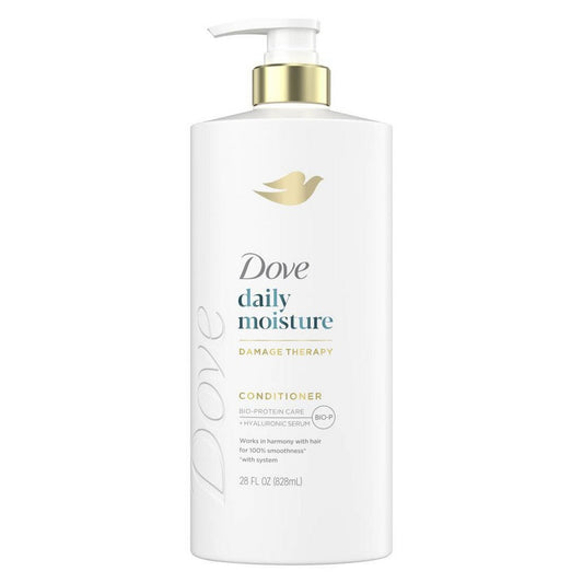 Dove Er Daily Moisture For Dry Hair With Bio-Protein Care Technology And Hyaluronic Serum 28 Fl Oz