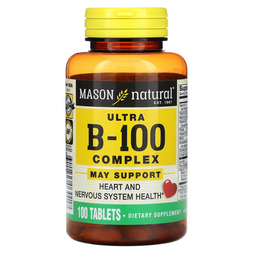 Mason Natural Ultra B-100 Complex, 100 Tablets