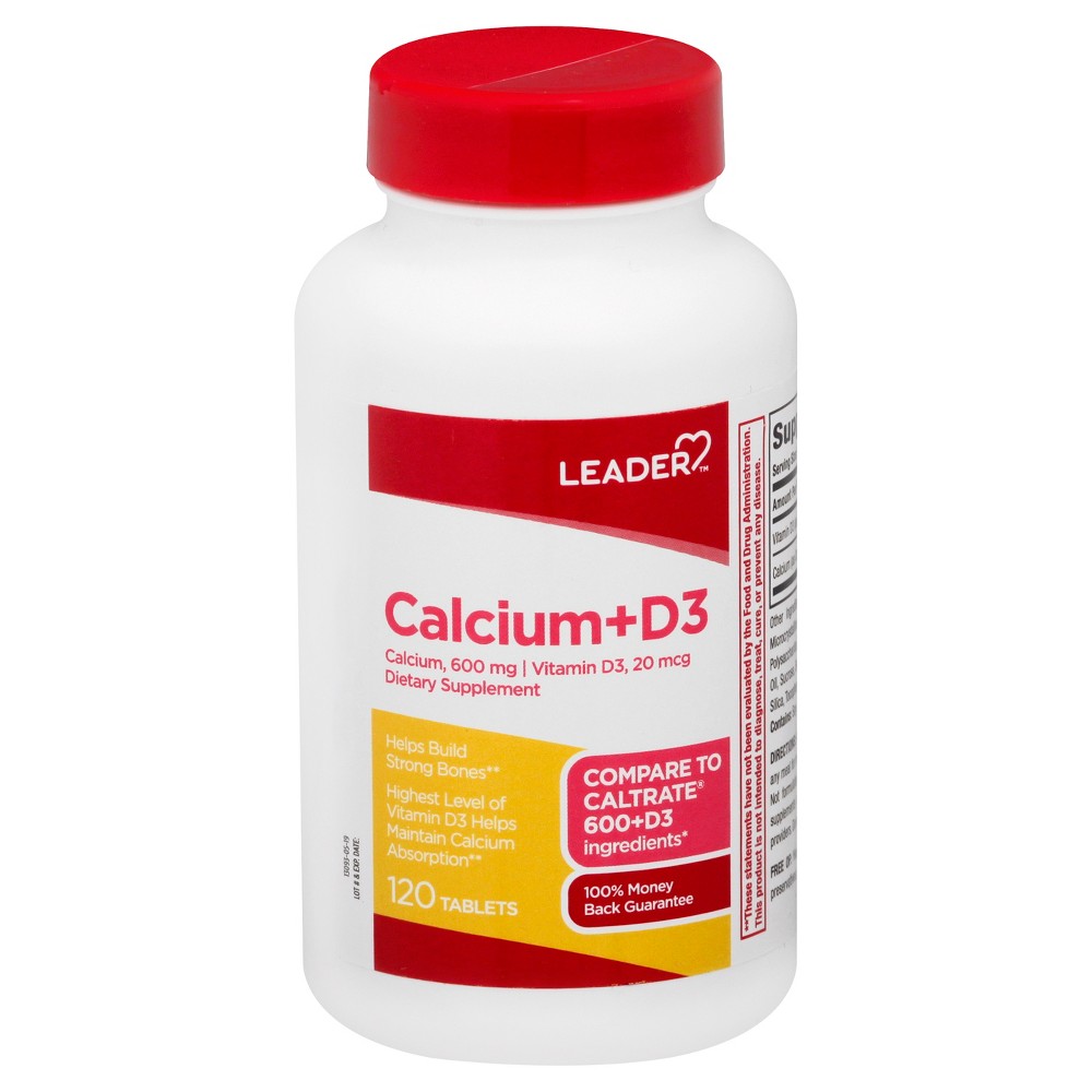 The Leader Tablets Calcium + D3