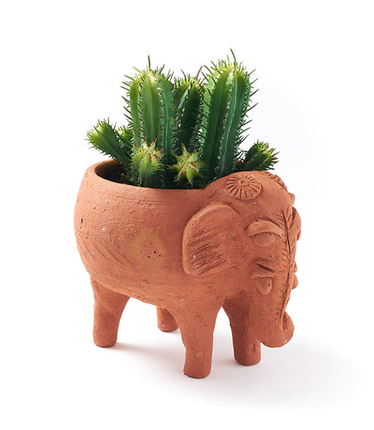 Rakshana Elephant Plant Pot - Terracotta - Osadia Concept Store