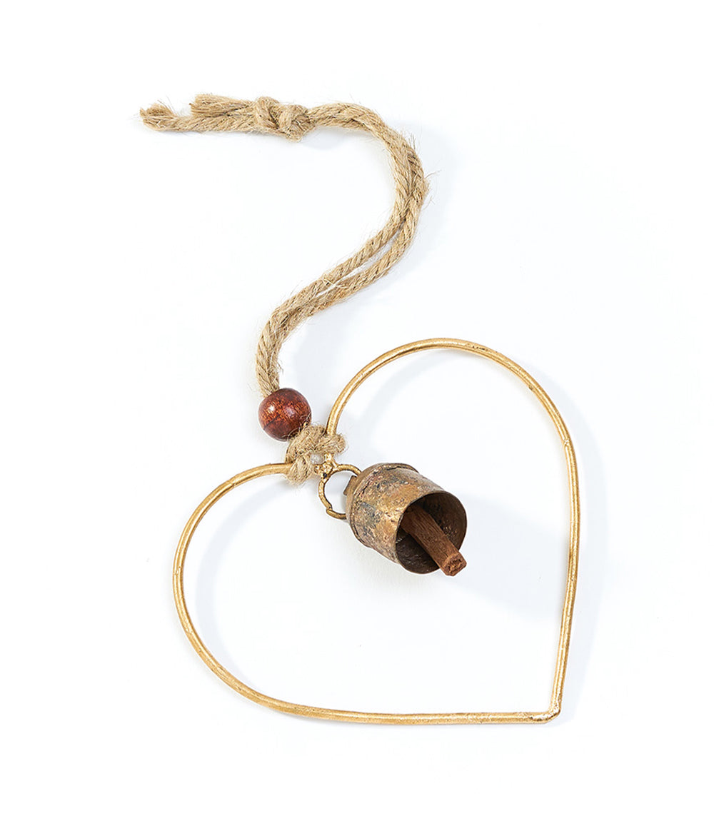 Air Element Heart Bell Wind Chime - Fair Trade Garden - Osadia Concept Store