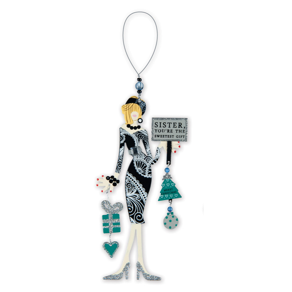 Stylish Special Friends & Family Ornaments - Set of 4