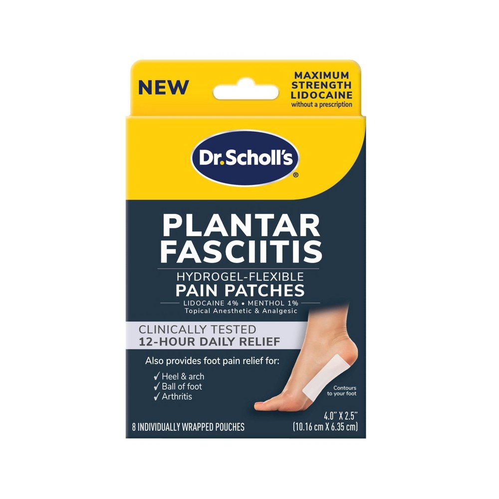 Dr. Scholl's Plantar Fasciitis Pain Patches With Hydrogel Flexible Technology - 8ct