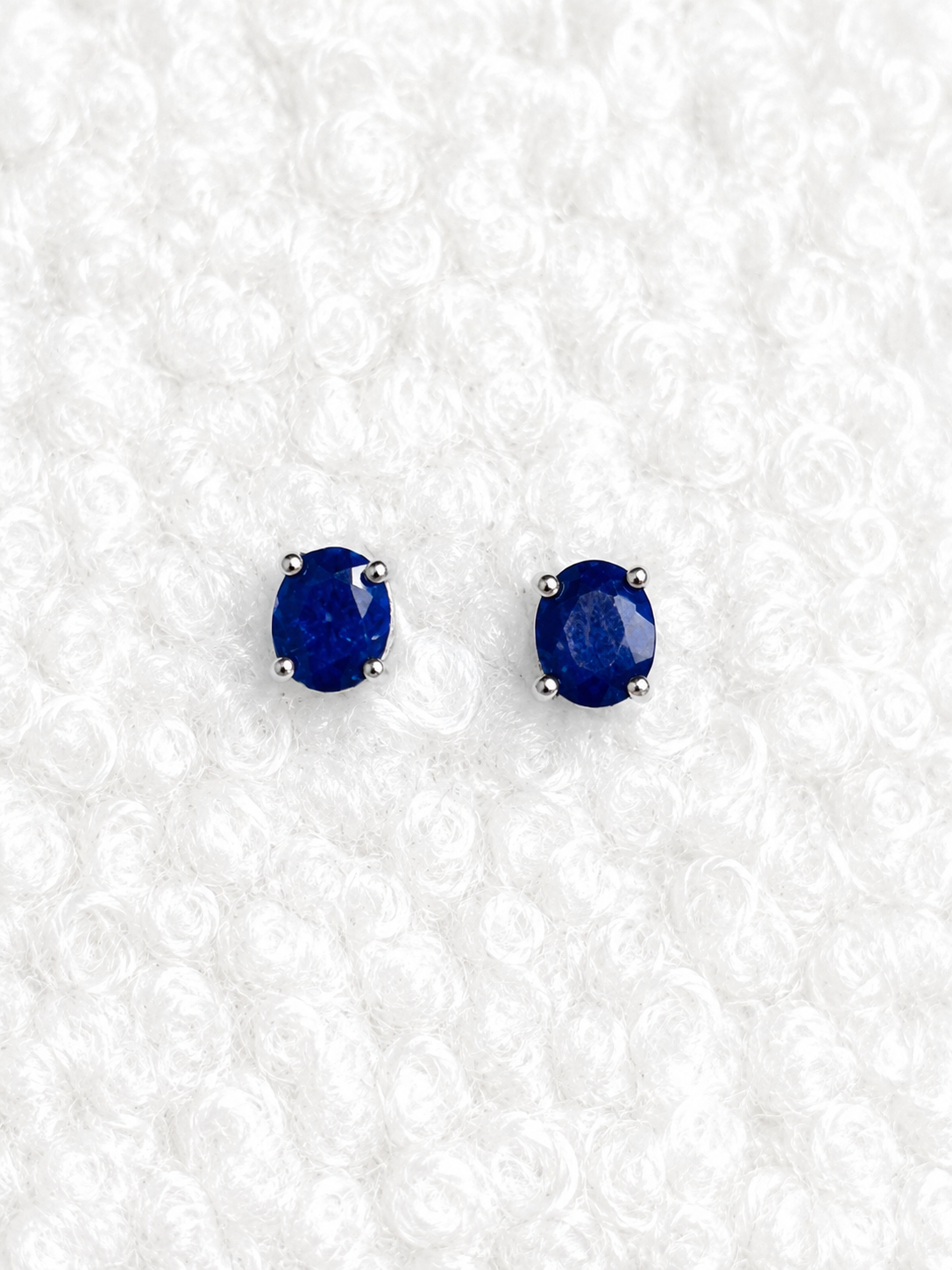 Oval Birthstone Stud Earrings