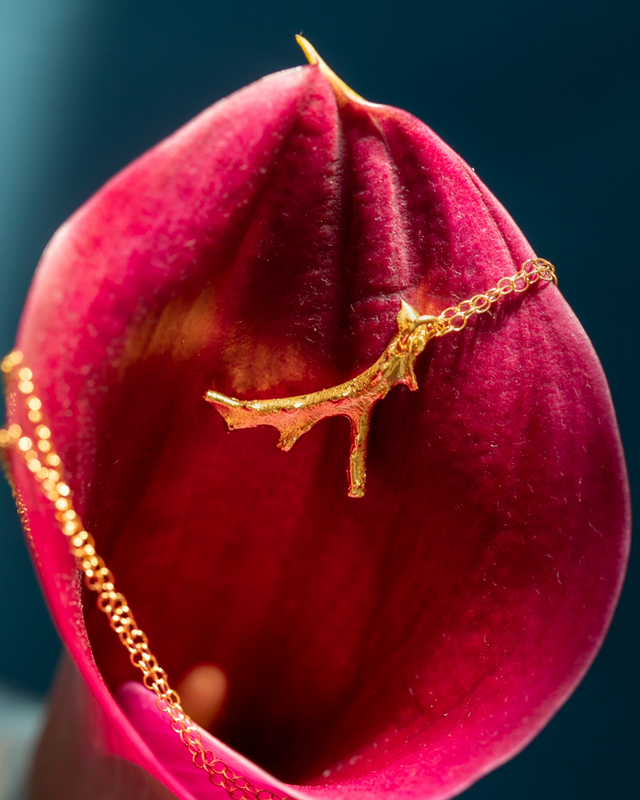 Fire of Red Coral Necklace