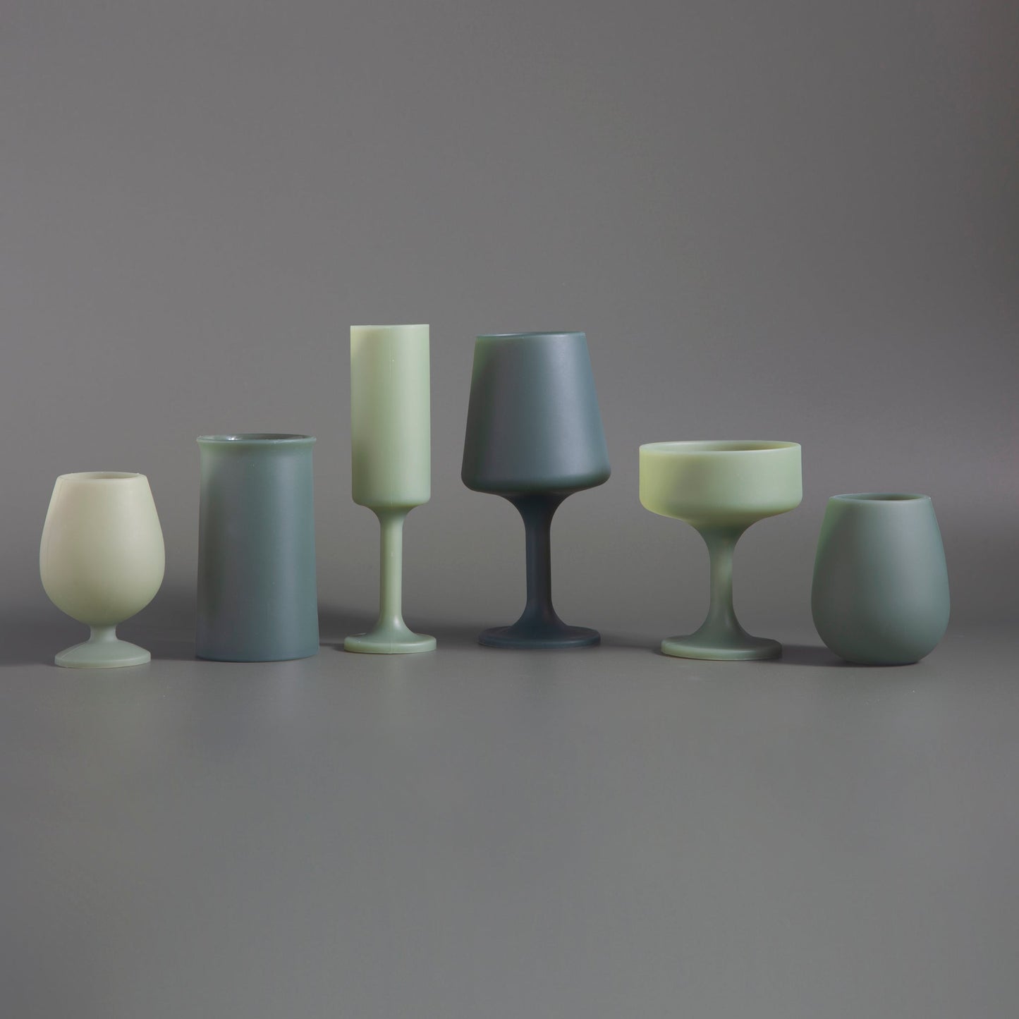 sage + olive | swepp | silicone unbreakable wine glasses