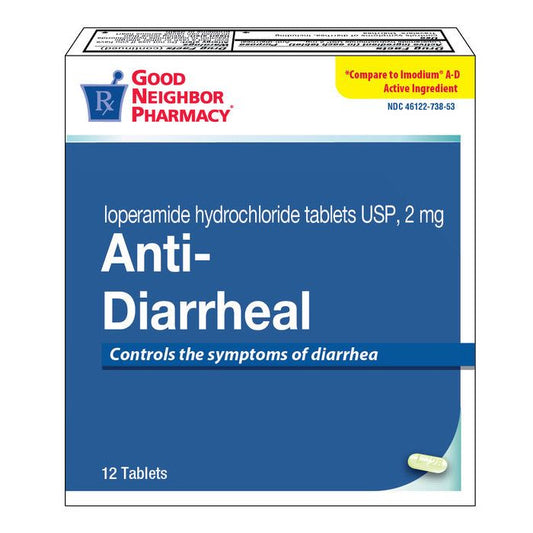 Aurohealth Llc/gnp Good Neighbor Pharmacy Anti-Diarrheal 2mg Tablets 12ct