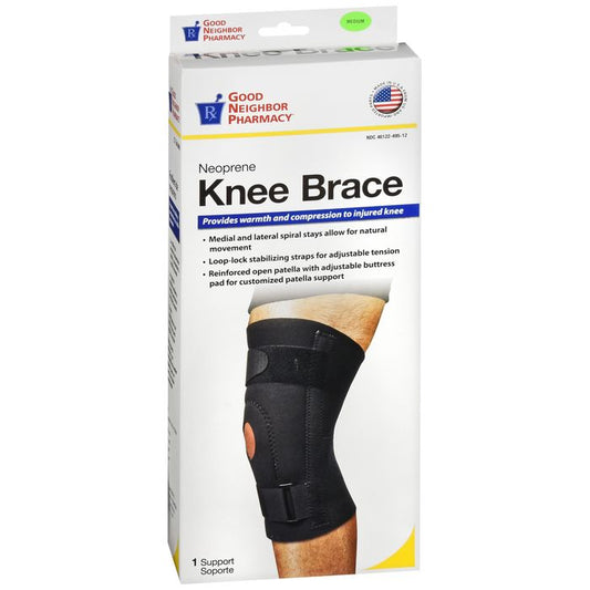 Good Neighbor Pharmacy Neoprene Knee Brace Black Medium 1ct