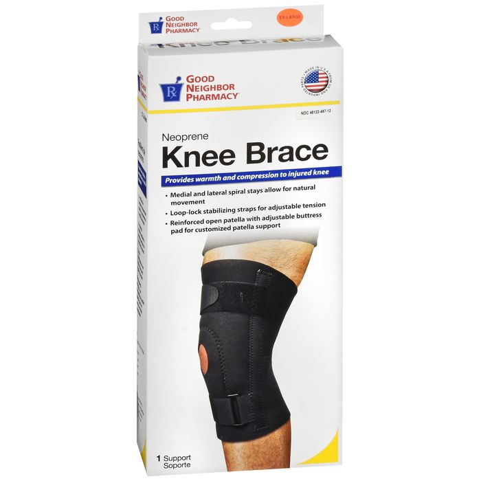 Good Neighbor Pharmacy Neoprene Knee Brace Black Extra Large 1ct