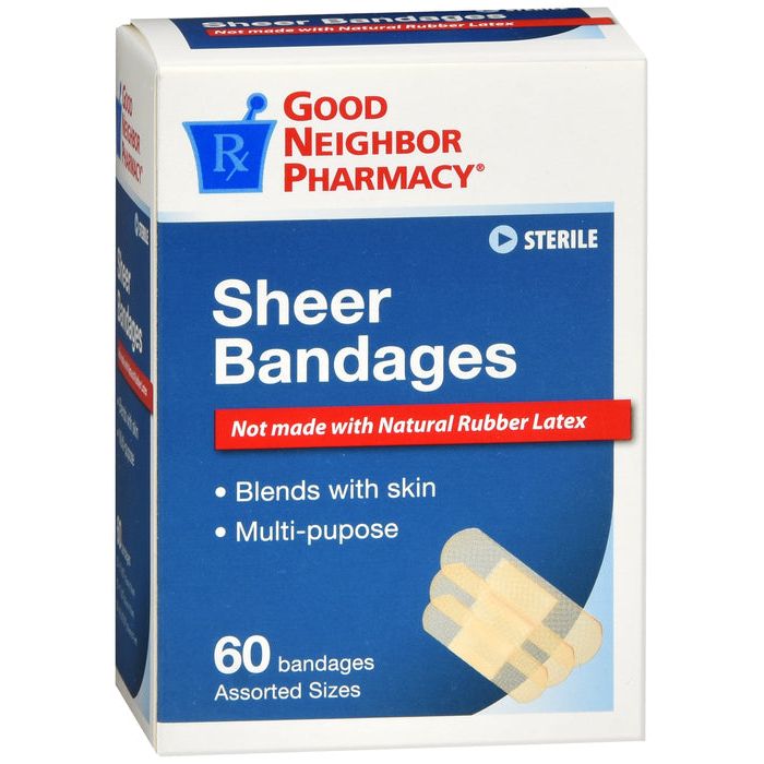 Good Neighbor Pharmacy Sheer Bandages Assorted 60ct