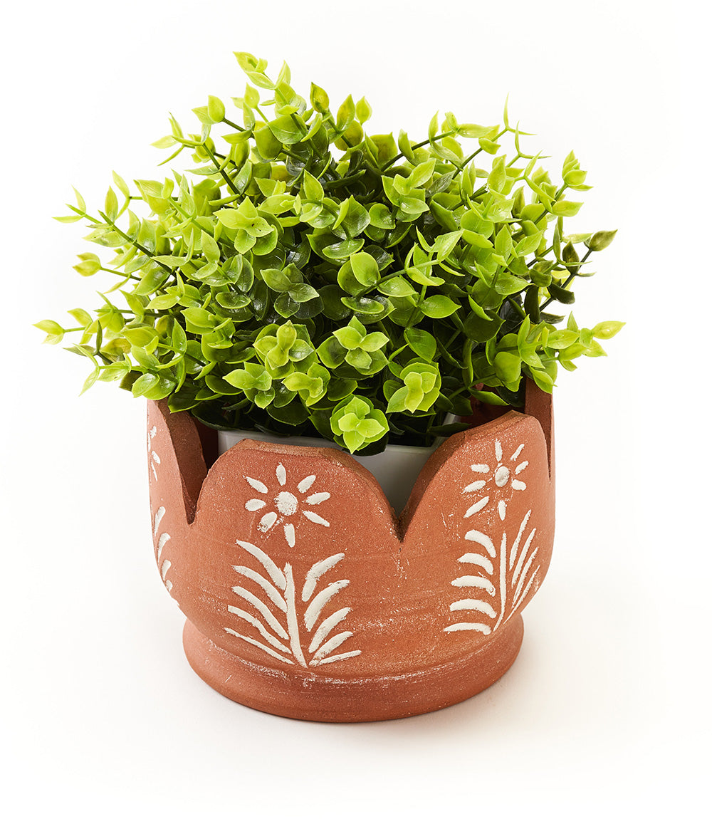 Vasanta Petals Planter - Terracotta - Osadia Concept Store