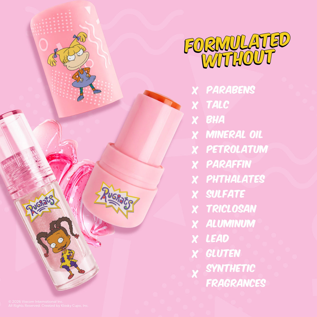 Rugrats | I'm In Charge - 2 PC Lip & Cheek Set with Cosmetic Bag
