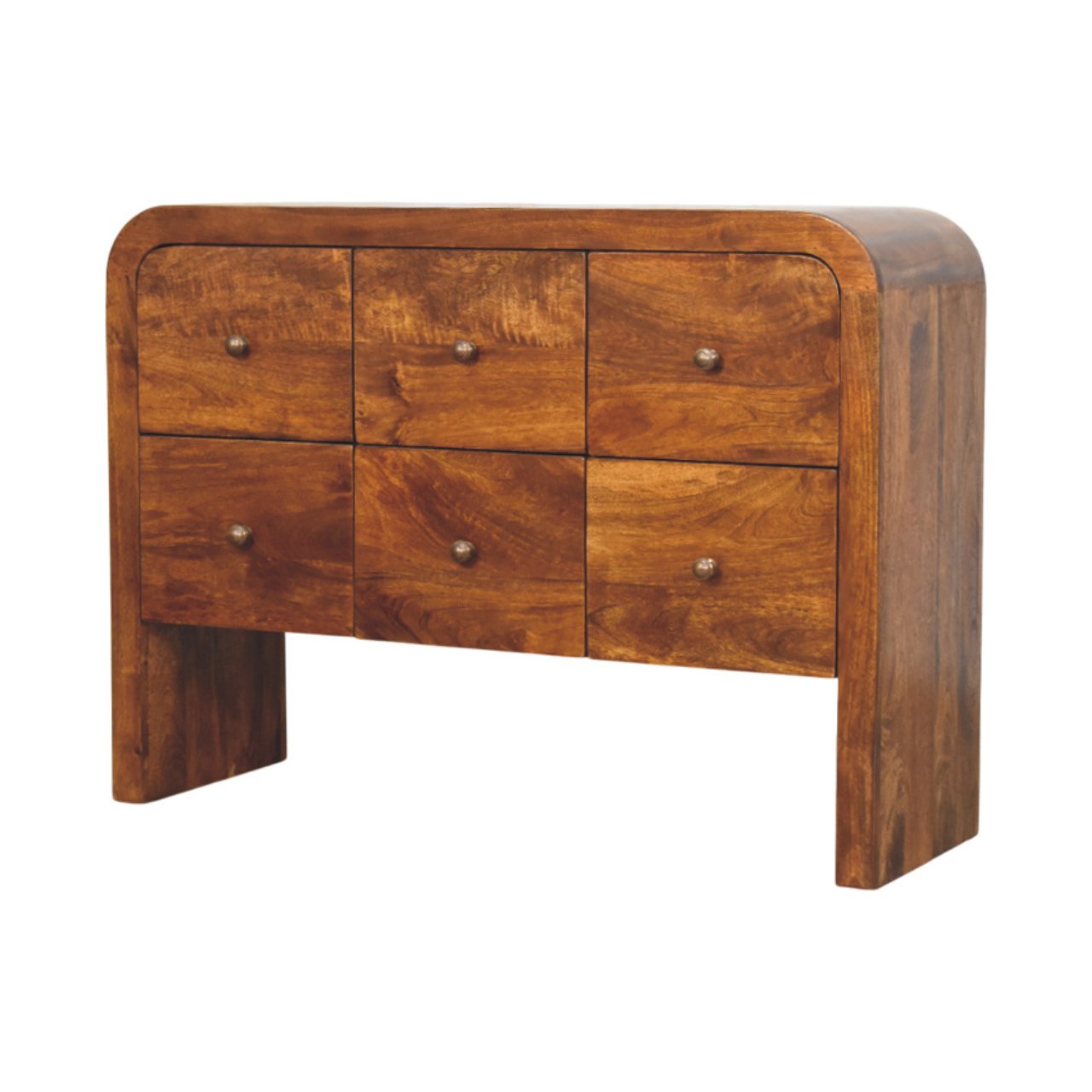 Solid Wood Darcy 3 over 3-Drawer Chest