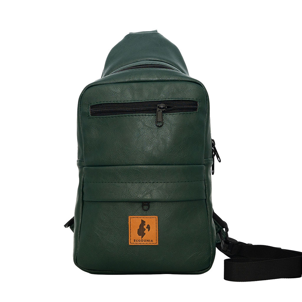 Vegan Leather Crossbody Bag for Women | Umoja Large Sling Bag for Men