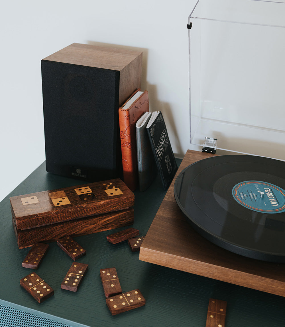 Domino Family Fun Wooden Game Set - Handmade - Osadia Concept Store