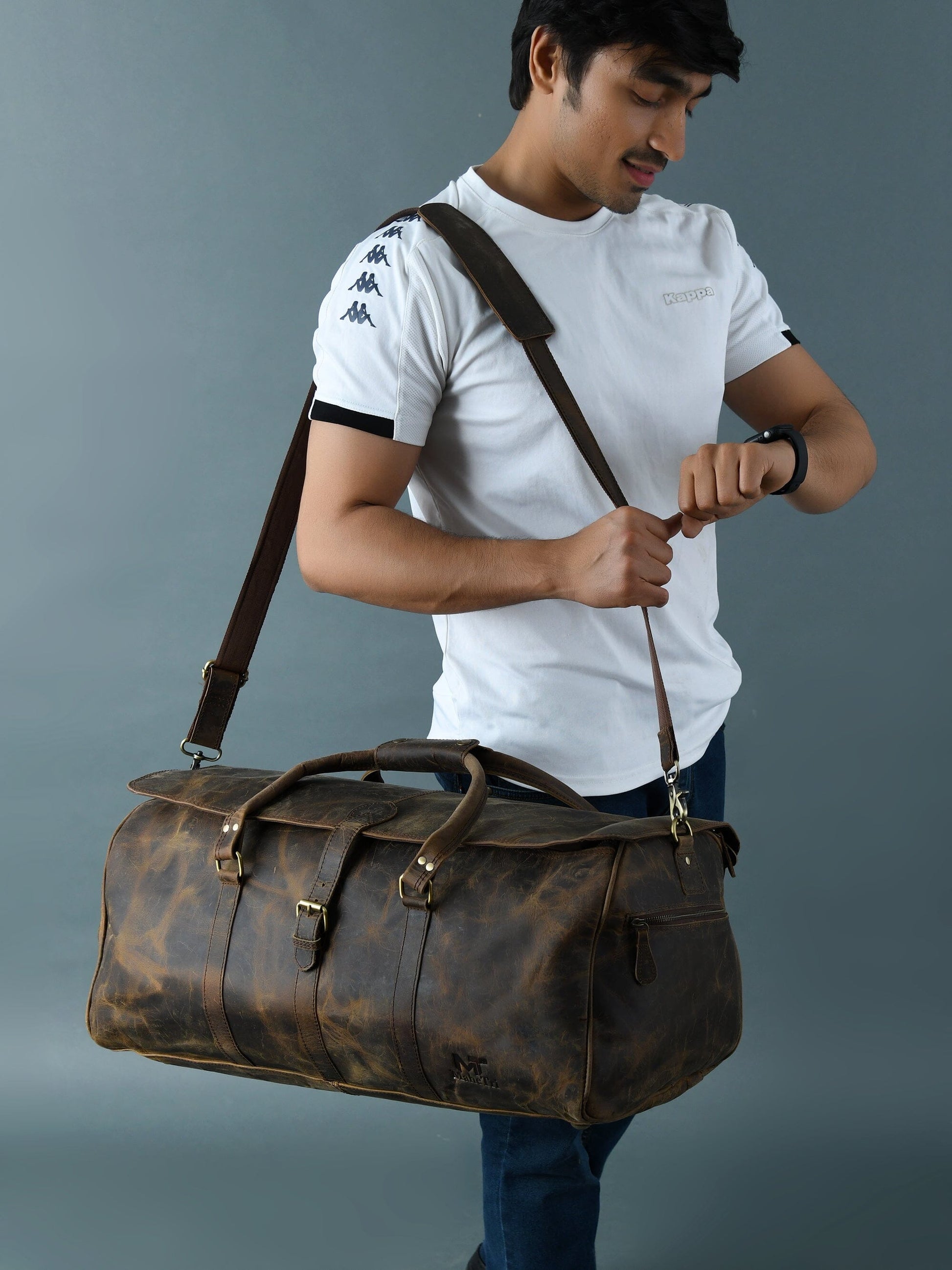 The Bolton Flap Duffel- Dark Brown - Osadia Concept Store