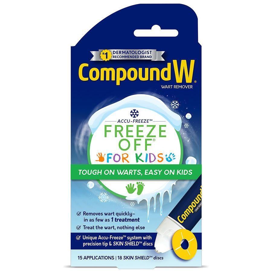 Compound W Freeze Off For Kids Wart Remover,18 Skin Shield Discs
