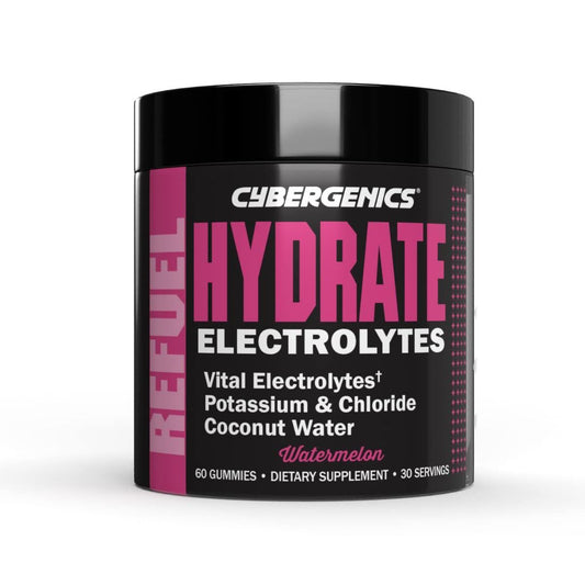Cybergenics Hydrate Gummies, Vital Electrolytes, Supports Recovery, 60 Gummies