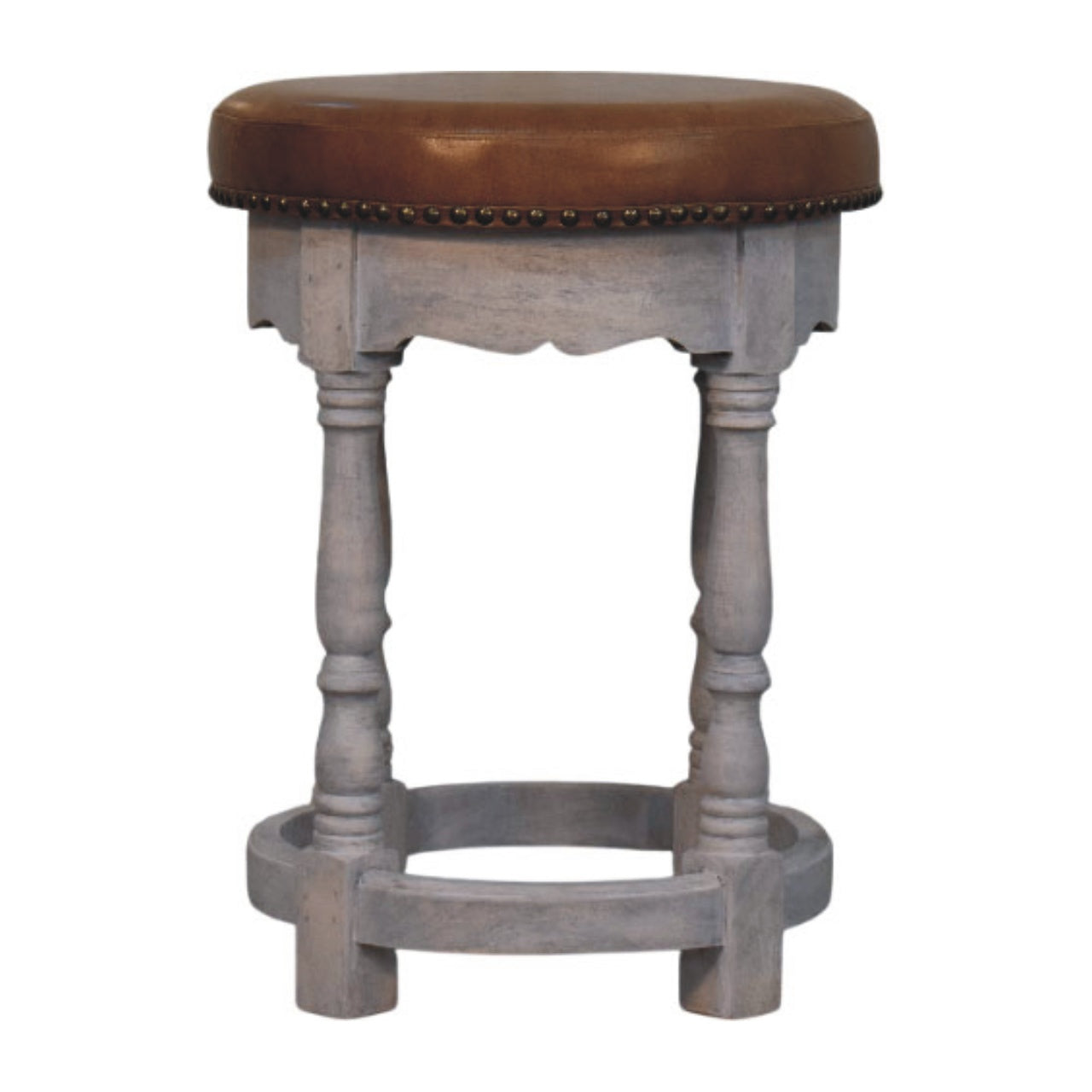 Artisan Furniture Solid Wood Rustic Charm Stool