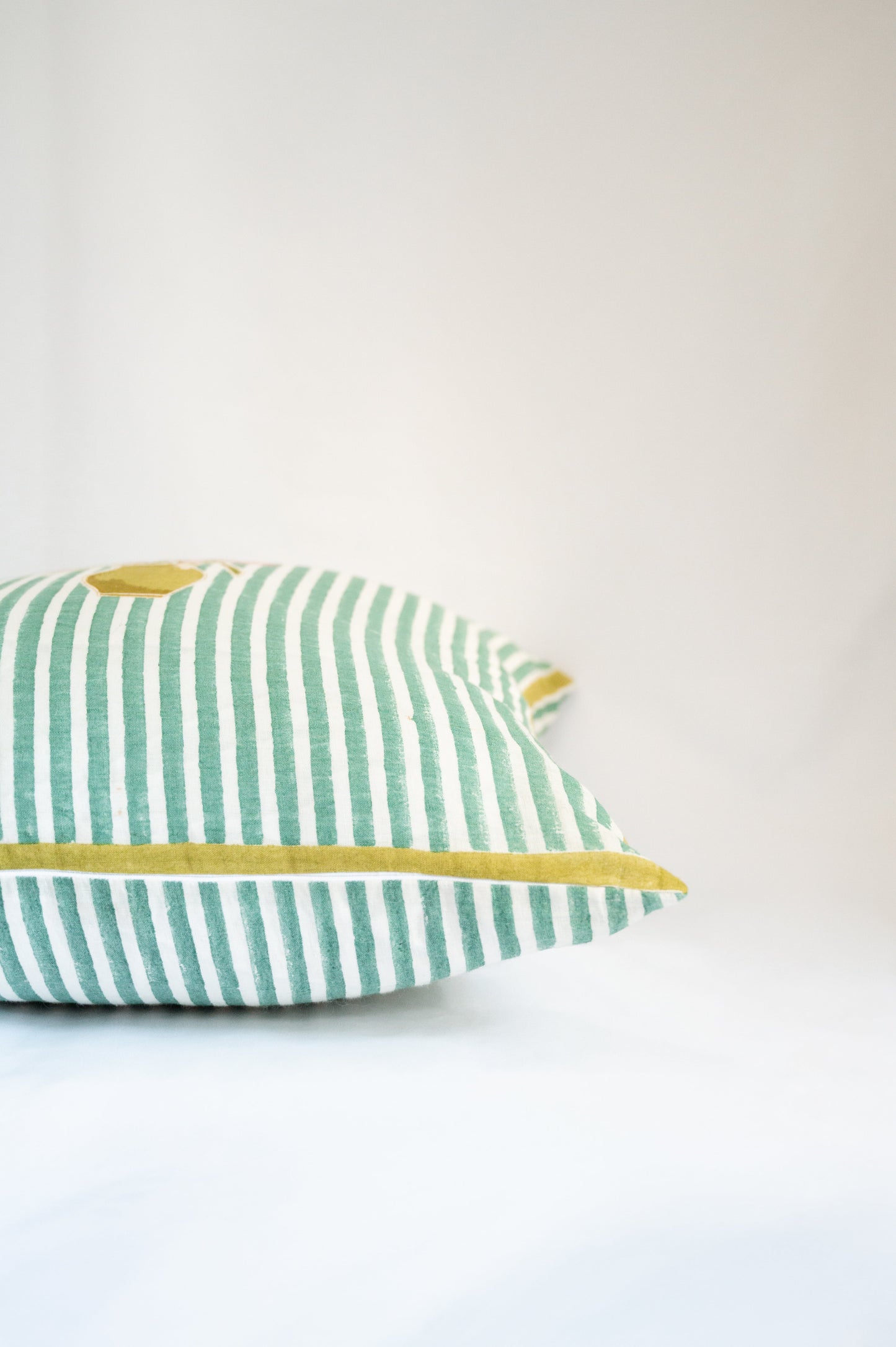 Mona's Flower - Hand Block Printed Pillow Cover