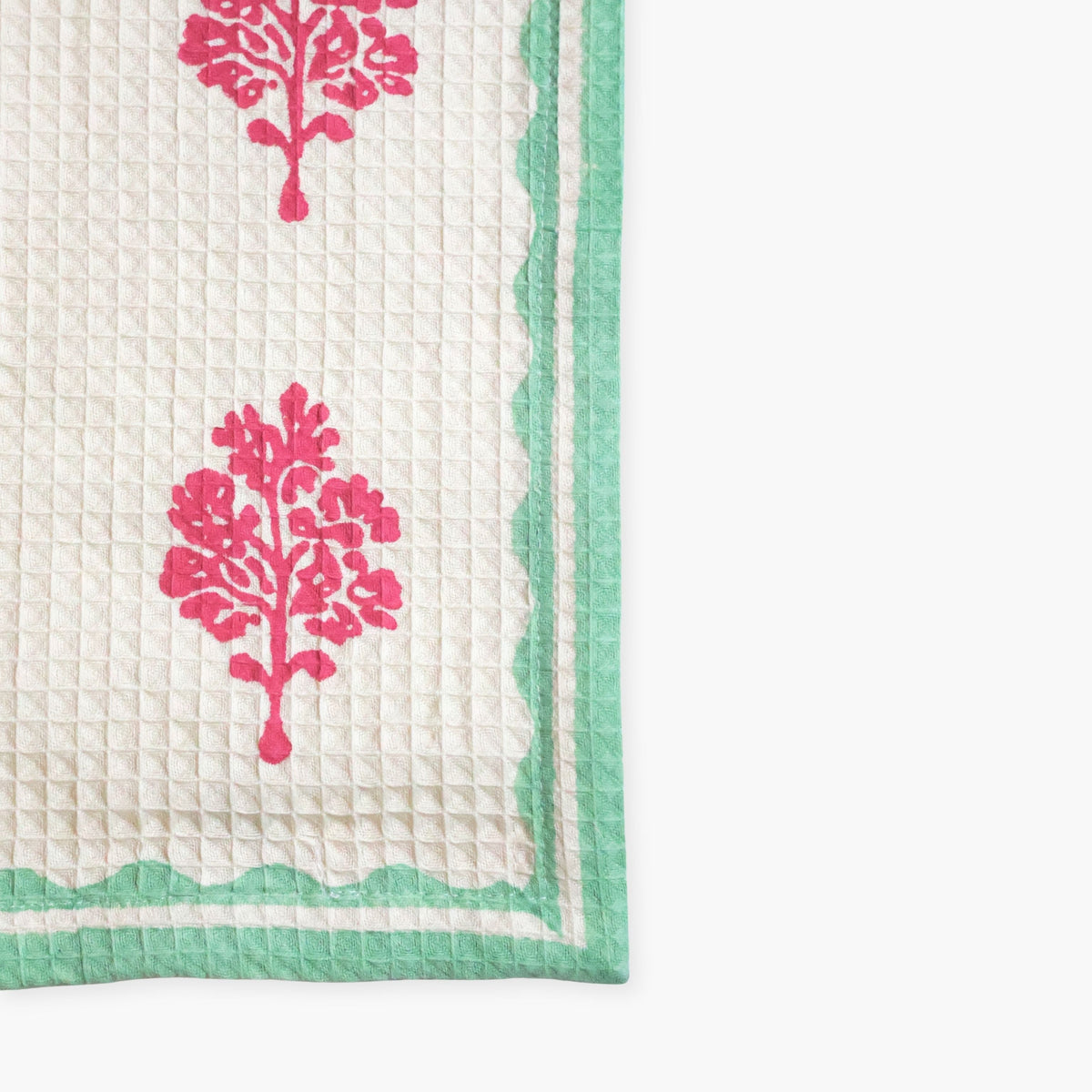 Sara - Cotton Waffle Kitchen Towel - Set of 2 (Multi-color)