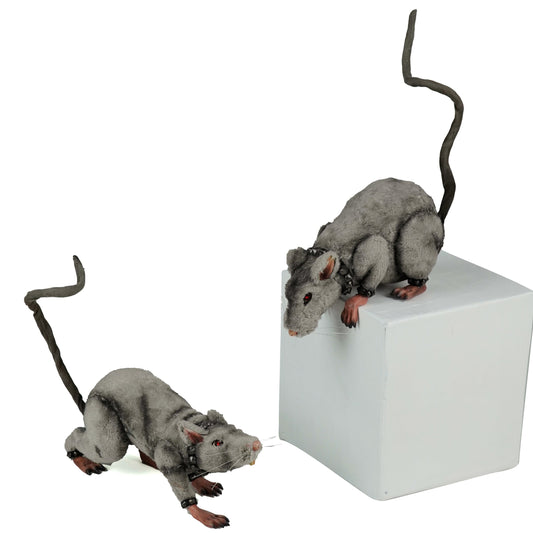 Tabletop and Ledge Hanging Rats Assortment of 2