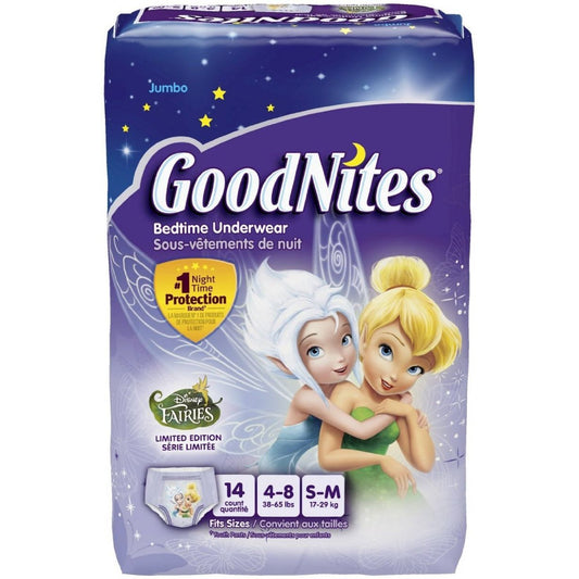 GoodNites Small/Medium Disney Princess Moana Girls Nighttime Underwear