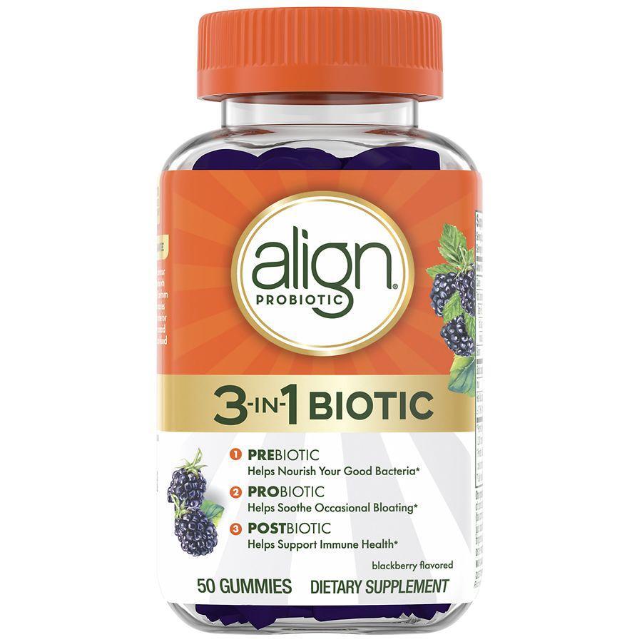 Align Probiotic 3-in-1 Gummies Blackberry Flavored Biotic