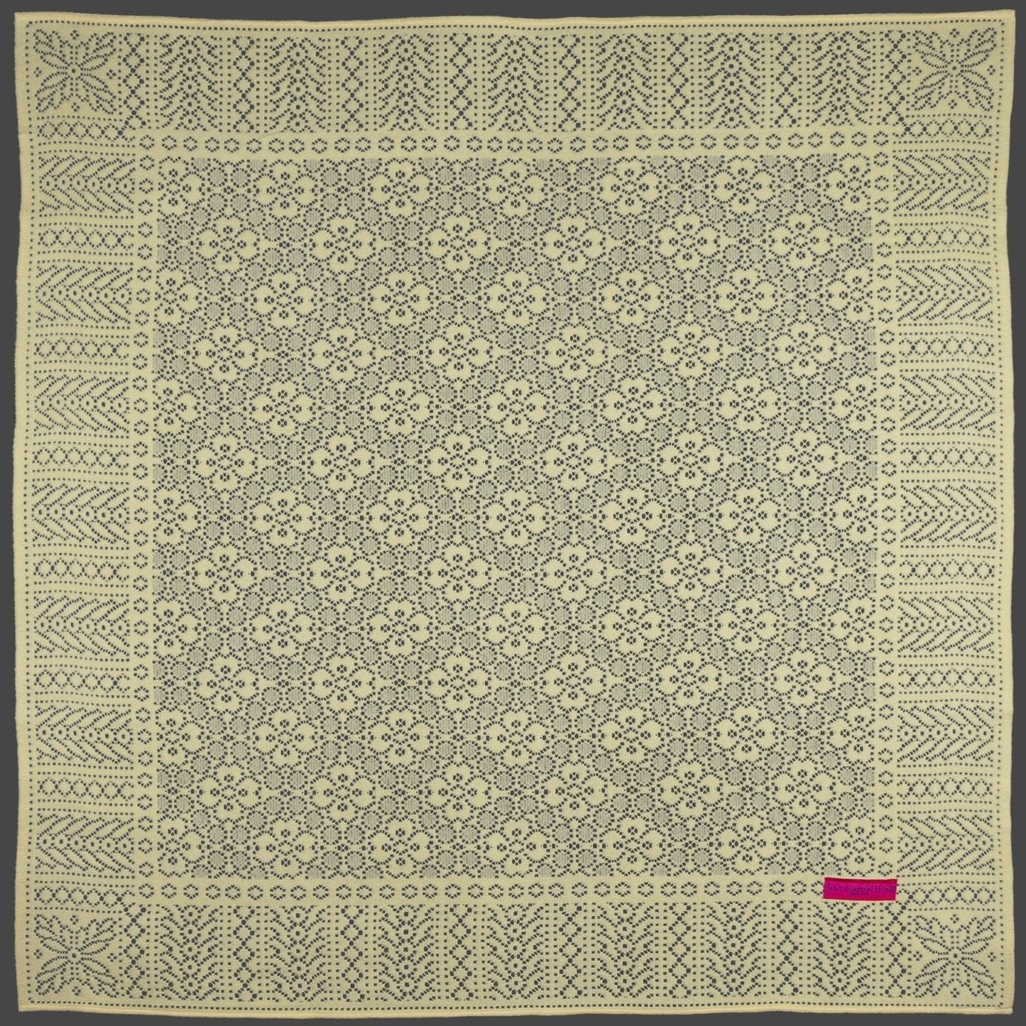 Southampton Home Lace Weave Baby Shawl ~ Yellow ~