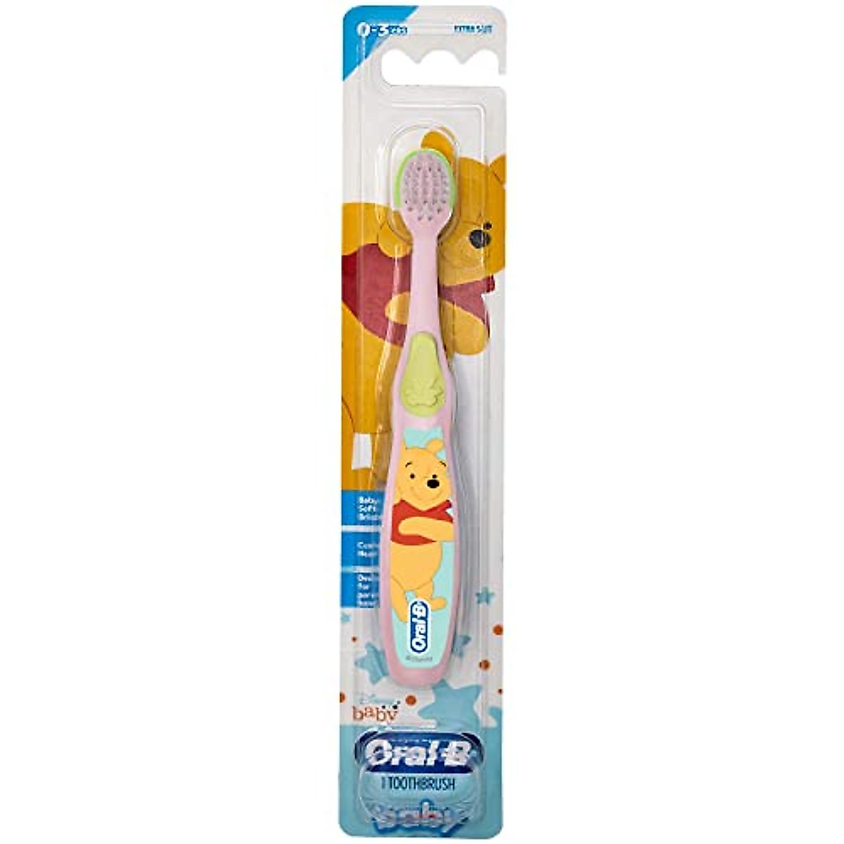 Oral-B Toothbrush, Extra Soft, 0-3 Years, Disney Baby, 1 Toothbrush