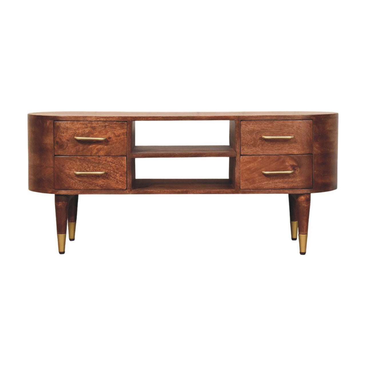 Solid Wood Jetson Curve Media Console