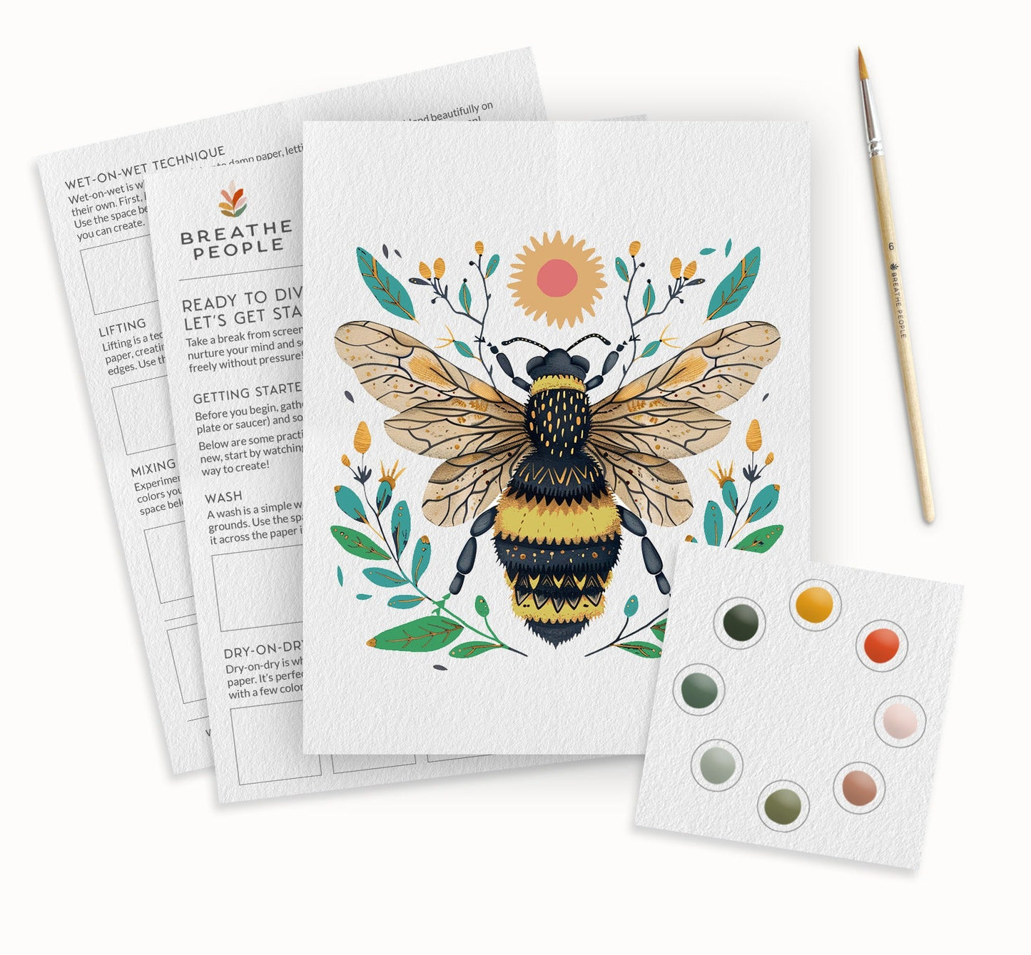 Spring Bee All-in-One Watercolor Kit