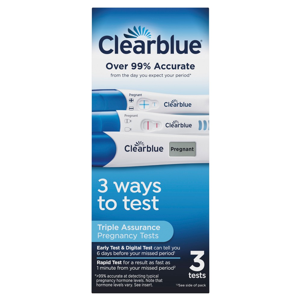 Clearblue Triple Assurance Pregnancy Tests - 3ct