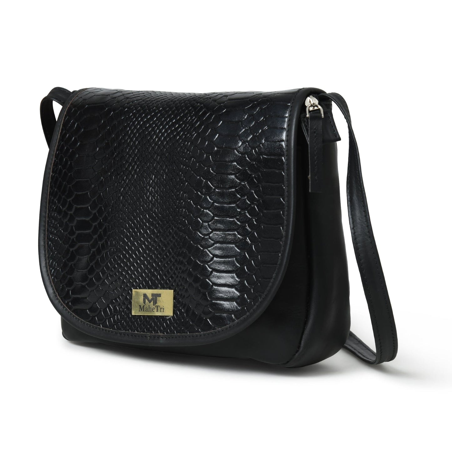 The Croco Satchel- Black - Osadia Concept Store