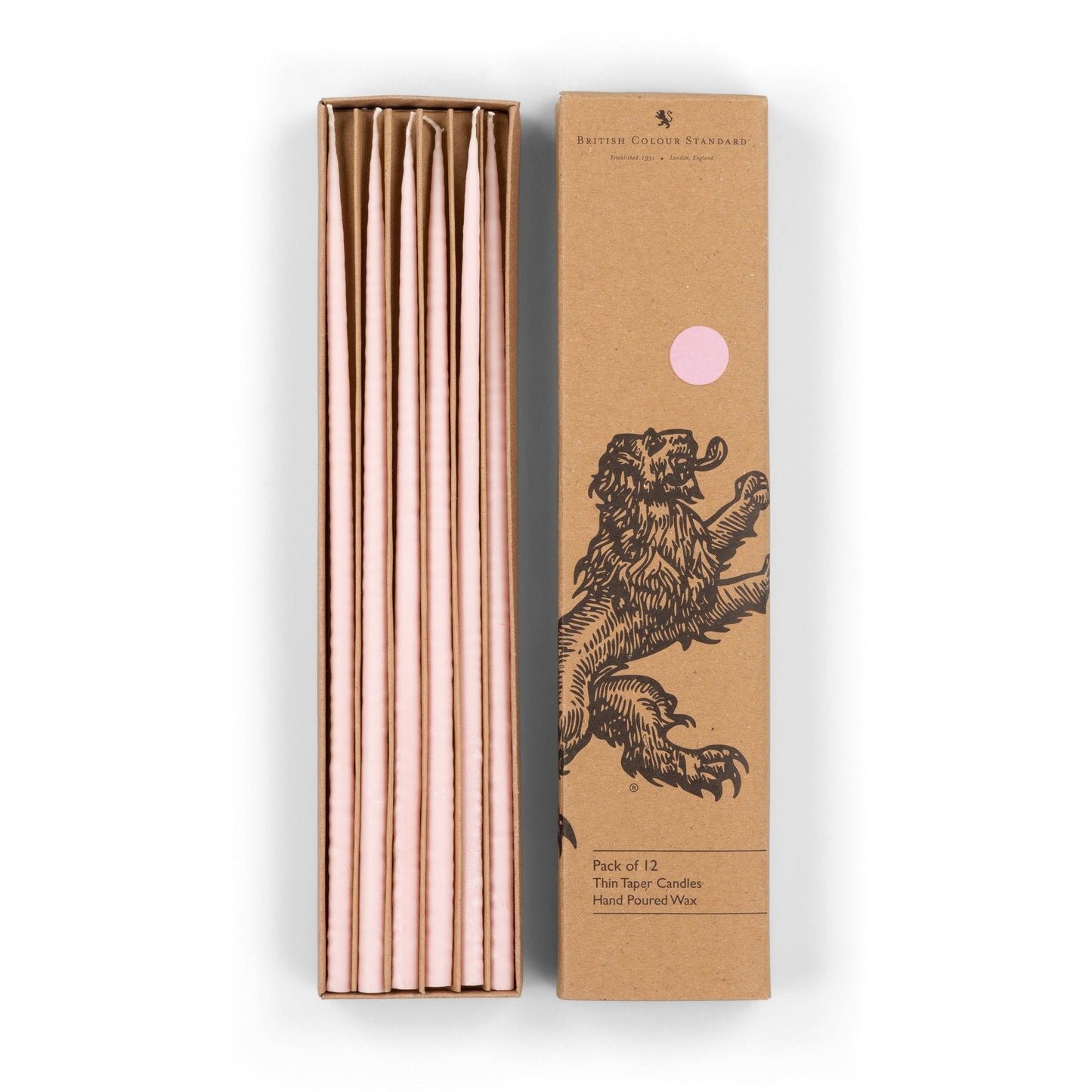 Thin Taper Candles - Orchid Pink