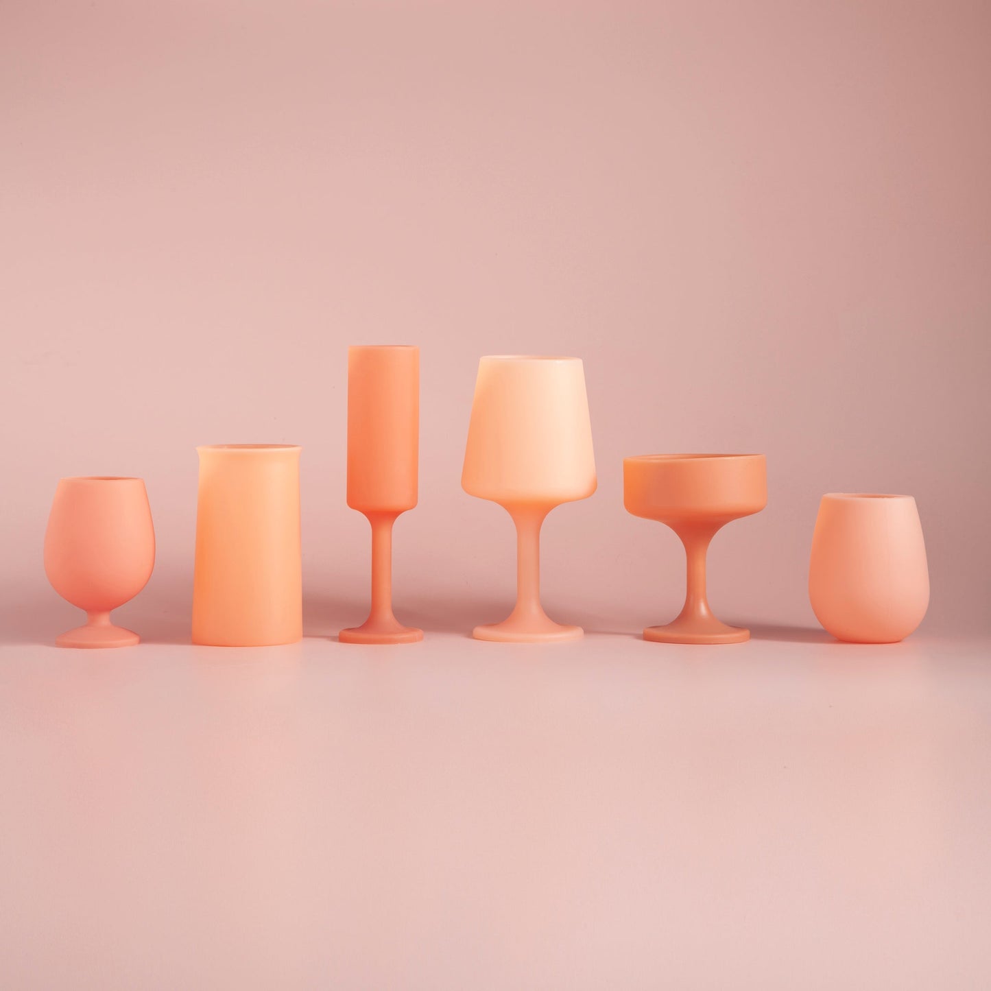 terra + peach | stegg | silicone unbreakable highball glasses