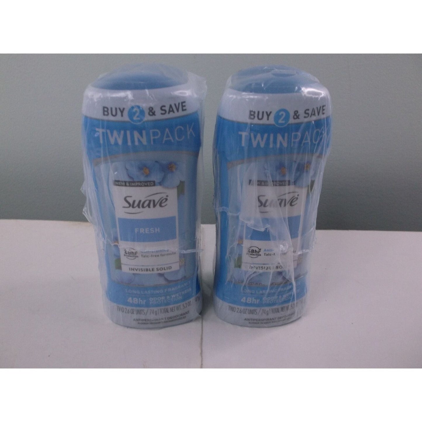 Suave Brands Company LLC Antiperspirant Deodorant For Women 48hr Protection Fresh 2.6 Oz Twin Pack
