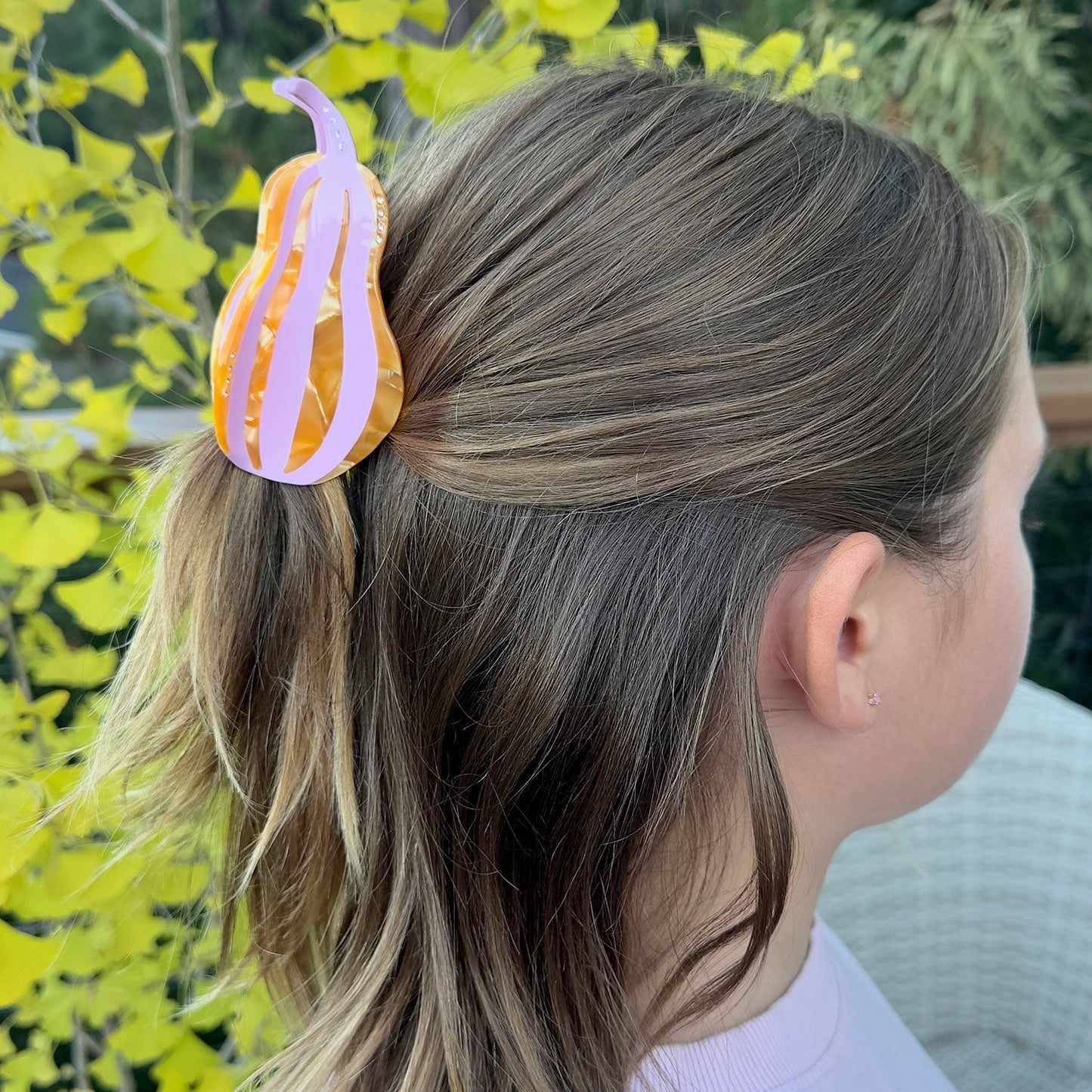 Pink Squash Hair Claw