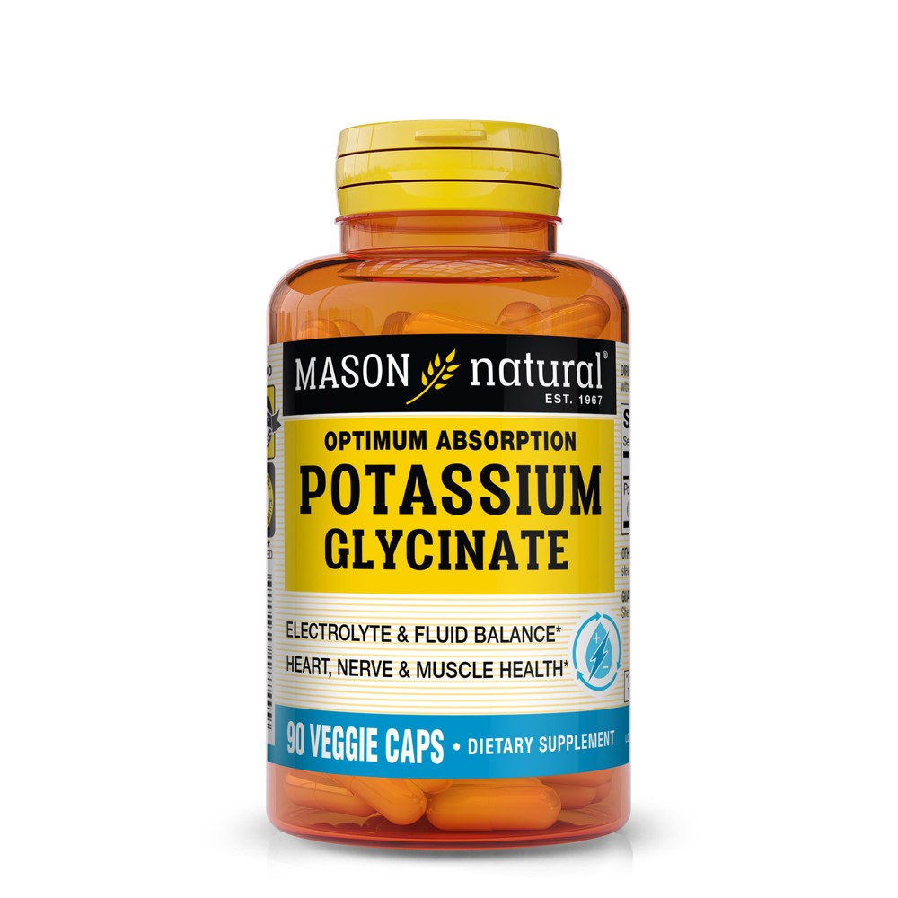 Mason Natural Naturals Potassium Glycinate Veggie Multivitamin Capsules - 90ct