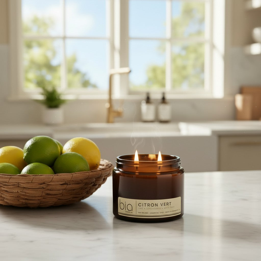 Citron Vert Soy Blend Candle — Lemon, Lemongrass & Bergamot