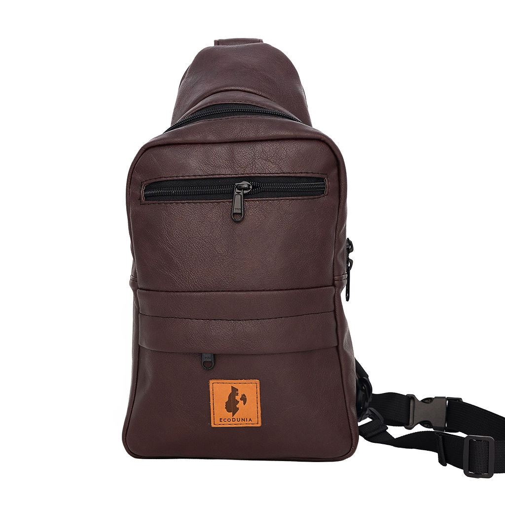 Vegan Leather Crossbody Bag for Women | Umoja Large Sling Bag for Men